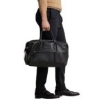 RALPH LAUREN PEBBLED LEATHER DUFFEL