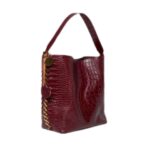 STELLA MCCARTNEY FRAYME CROC-EFFECT EMBOSSED TOTE BAG