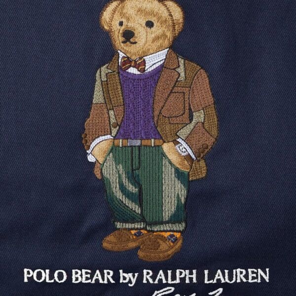 RALPH LAUREN POLO BEAR TWILL SHOPPER TOTE