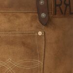 RALPH LAUREN ROUGHOUT SUEDE TOTE