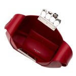ALEXANDER MCQUEEN WOMENS THE JEWELLED HOBO BAG IN WELSH RED