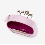 ALEXANDER MCQUEEN WOMENS THE JEWELLED HOBO BAG IN ANTIQUE PINK