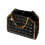 STELLA MCCARTNEY FALABELLA SQUARE QUILTED MINI TOTE BAG