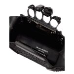 ALEXANDER MCQUEEN WOMENS THE JEWELLED HOBO MINI BAG IN BLACK