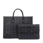 MCM LARGE MÜNCHEN TOTE IN VISETOS BLACK