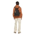 MCM SMALL-MEDIUM X BAPE STARK BACKPACK IN VISETOS BLACK