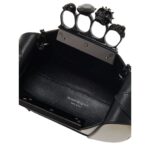 ALEXANDER MCQUEEN WOMENS THE JEWELLED HOBO MINI BAG IN SOFT LVORY