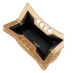 ALEXANDER MCQUEEN WOMENS THE MINI PEAK BAG IN GOLD