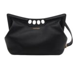 ALEXANDER MCQUEEN WOMENS THE PEAK BAG IN BLACK
