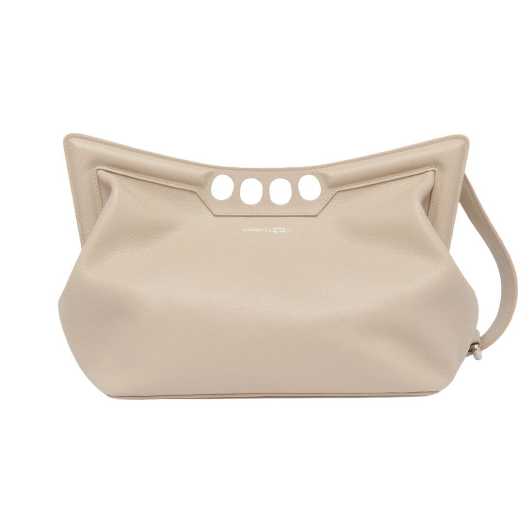 ALEXANDER MCQUEEN WOMENS THE PEAK BAG IN CAMEL