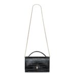 ALEXANDER MCQUEEN WOMENS TOP HANDLE SKULL BAG IN BLACK