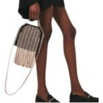 STELLA MCCARTNEY FRAYME STUDDED GRAINY ALTER MAT BUCKET BAG