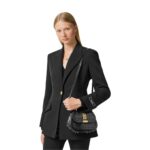 VERSACE CROC-EFFECT GRECA GODDESS MINI BAG