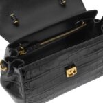 VERSACE CROC-EFFECT MEDUSA '95 CROSSBODY BAG