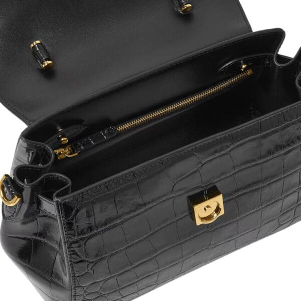 VERSACE CROC-EFFECT MEDUSA '95 CROSSBODY BAG
