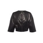 Nappa leather bomber jacke