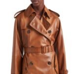 PRADA NAPPA LEATHER COAT