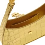 VERSACE GRECA GODDESS METALLIC SMALL HOBO