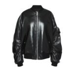 PRADA OVERSIZED NAPPAN LEATHER BOMBER JACKET