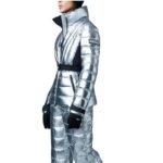 mackage elita metallic light down ski jacket with removable hood