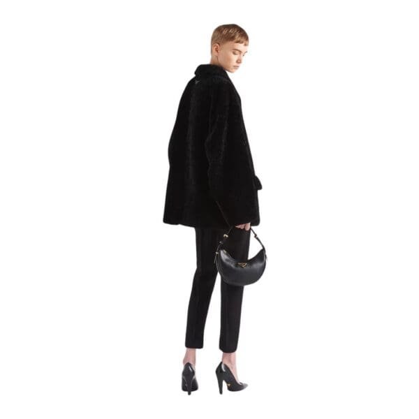 PRADA SHEARLING CABAN JACKET