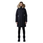 MACKAGE SHILOH 2-IN-1 FITTED DOWN COAT WITH REMOVABLE BIB AND NATURAL FUR