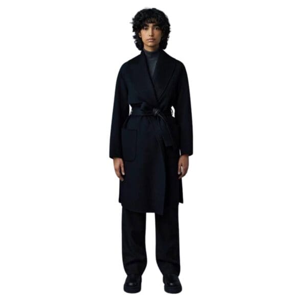 MACKAGE THALIA DOUBLE-FACE WOOL ROBE COAT