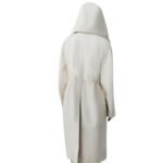 mackage glory calfskin trench coat with waist drawcord