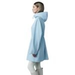 mackage autumn monochromatic leather coat with hood