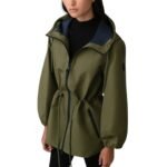 MACKAGE KALEA TECHNICAL RAIN JACKET WITH DRAWCORD WAIST