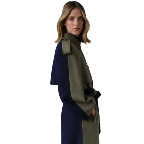 MACKAGE CEYLA DOUBLE-FACE WOOL COAT WITH SASH BELT