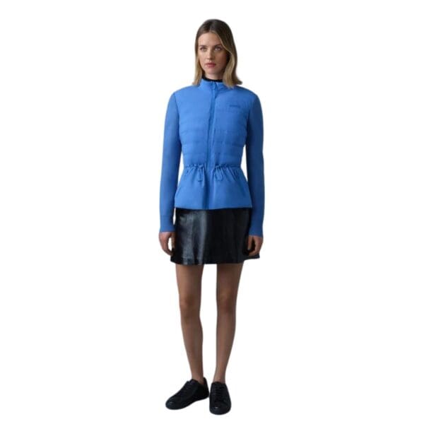 MACKAGE LAIKA HYBRID DOWN JACKET WITH PEPLUM