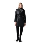 MACKAGE MELY LONG LEATHER TRENCH COAT