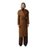 MACKAGE KATE DOUBLE-FACE WOOL ROBE COAT