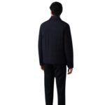 mackage mateo vertical quilted jacket with spread collar