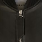THE ATTICO ANJA BLACK BOMBER