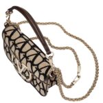 SMALL VALENTINO GARAVANI LOCÒ TOILE ICONOGRAPHE SHOULDER BAG