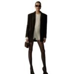 MAGDA BUTRYM SUEDE CAR JACKET IN BROWN