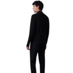 mackage dominic knit mixed-media jacket