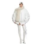 THE ATTICO ANJA WHITE BOMBER