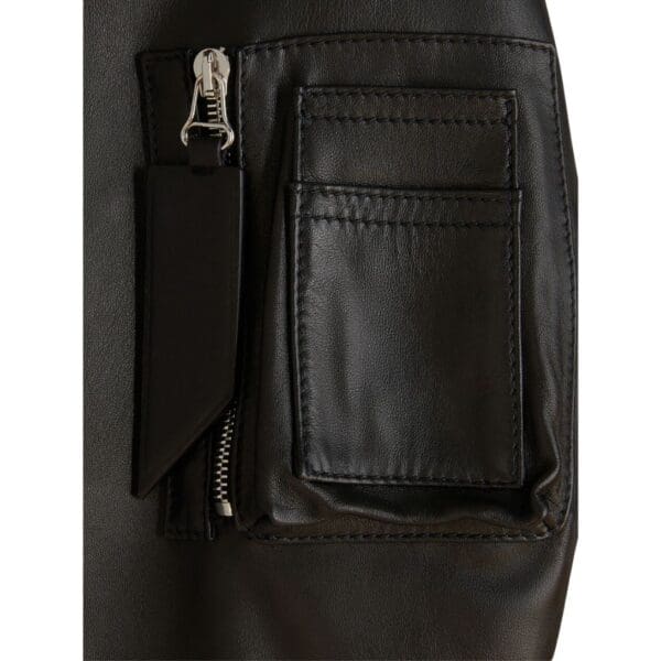THE ATTICO ANJA DARK BROWN BOMBER - Image 6