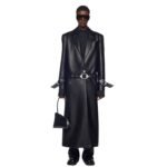 THE ATTICO BLACK LONG COAT