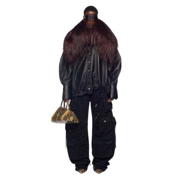 THE ATTICO BLACK SHORT COAT