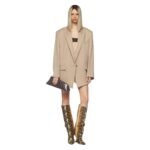 THE ATTICO GLEN BEIGE BLAZER