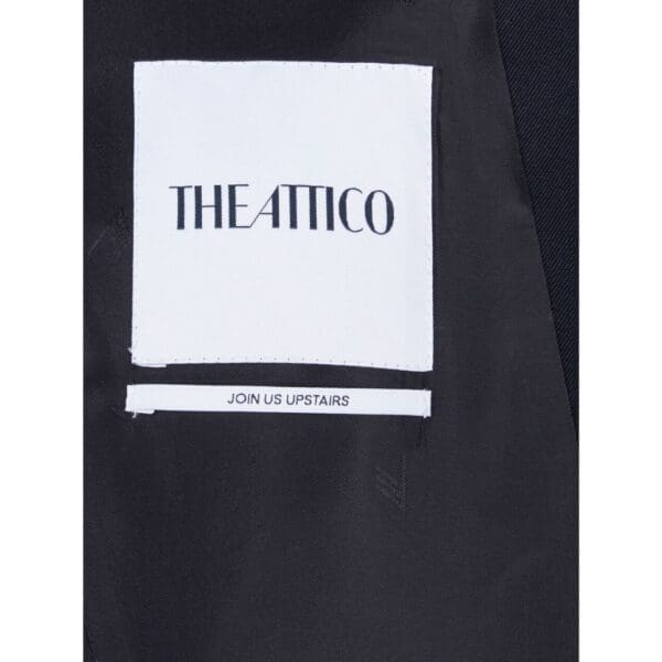 THE ATTICO BLACK AND SILVER BLAZER