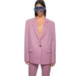 THE ATTICO BIANCA ORCHID HAZE BLAZER