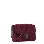 PROENZA PS1 MINI CROSBODY BAG IN SUEDE BORDEAUX