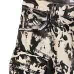 THE ATTICO FERN BLACK WHITE AND SOFT PINK LONG PANTS