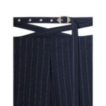 THE ATTICO NAVY BLUE AND LIGHT BLUE LONG PANTS