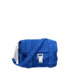 PROENZA PS1 MINI CROSBODY BAG IN SUEDE ELECTRIC BLUE